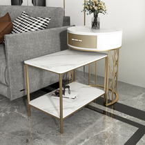 Japanese sofa side a few bedside light luxury simple small apartment corner several rock board side cabinet Net red design sense new side a few