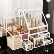 Cosmetics containing box Adornment Dresser FURNISHING MAKEUP TABLE CONTAINING BOX BEDROOM FINISHING BOX SHELVE SWINGING PIECES