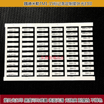 WTM1 25 Alternative for Weidmüller transparent marking sleeve Custom printing 1 plate up to 40 per plate