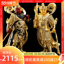 Taiwan Bronze Sticker Ginga Blue Veta Bodhisattva left right The statue is dedicated to the Buddha statue at the mercy of the Bodhisattva