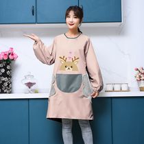 Overdressed female adult size gown clothes plus fat to work apron skirt hipster waterproof and anti-fouling