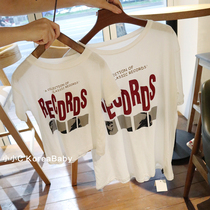 Parent-child cotton loose T-shirt Korean childrens clothing 2020 summer new mens and womens childrens short-sleeved half-sleeve top