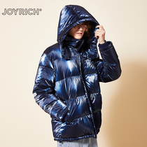 JOYRICH official trendy brand lovers fashion casual duck down hooded down jacket mens short