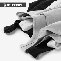 Playboy mens vest pure cotton spring spring summer slim-fit sports base shirt Fitness hurdler undershirt tide