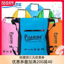 FISHFINE outdoor single shoulder portable swimsuit bucket bag waterproof beach rafting snorkeling water equipment storage bag