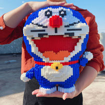 The 3D stereo puzzle female adult building block large hand - made boy Miyazaki Middle - Middle - Middle Granule Assembly