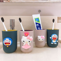 Plastic bathroom mouthwash Cup couple home Net Red girl dormitory creative cute wedding toothbrush cup