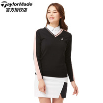 Taylormade Taylor Mei golf clothing womens V-collar warm sweater