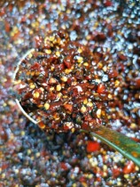 Mountain pepper sauce spicy Dehong specialty mountain seed chili sauce Oil-Free Fire chili sauce Wood ginger carbon roasted dipping