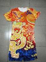 The art didnt customize the mens dragon column Shenlong Athletic Clothing Printed Competitive Suit Competitive Suit Mens Game Art Kao Bodybuilding Fuck