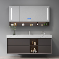 Rock Board Bath Cabinet Toilet Integrated Wash Terrace Modern Light Lavish Minimalist Washbasin Washbasin Combination