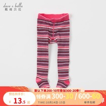 David Bella Autumn Winter Girls Baby Infant Fashion Striped Pantyhose 4198