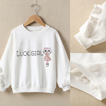 Childrens clothes girls T-shirt 2021 Spring and Autumn New printed long sleeve little girl bottoming coat