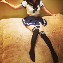 Japan and South Korea cos anchor uniform short skirt sexy soft girl performance suit sailor suit sexy lingerie emotional temptation suit