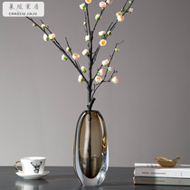 2020 new original design simple modern vase dried flower living room dining table creative art ornaments flower