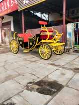 The latest pony horse-drawn horse-drawn pony horse-drawn carriage custom wedding wedding carriage rental