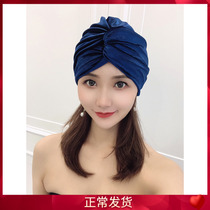 Fashion Spa Woman Cute Day Ensemble Long Hair Increase Swimming Cap Women Comfort No Leheads South Korea Folds Expats Small Swimming Cap