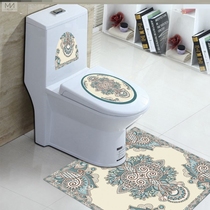 Toilet U-shaped ground sticker bottom sewn waterproof sticker toilet cover decoration sticker toilet base sticker U-shaped ground sticker