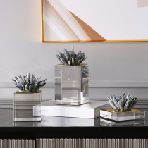 Modern light luxury Blue natural spar decoration crystal ornaments creative home TV cabinet wine cabinet soft decoration decoration