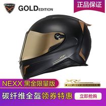 Portugal NEXX X R2 GOLD Gold Limited edition Full carbon fiber motorcycle motorcycle sports car helmet