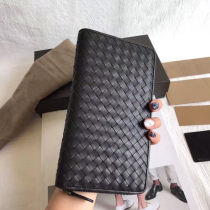 Men Bull Leather Hand Grip Wallet Braiding Long Money Clip Large Capacity Multi-Blocking Business Men And Women Hands bag