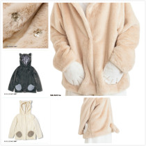 Spot couple pajamas female plus velvet Japan finicky dream cat home clothing jacket plush velvet