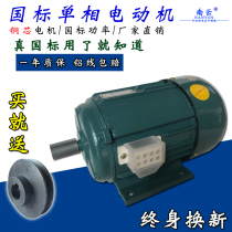 yy7134 copper wire national standard household single-phase small motor 220V cent horsepower motor YY7144 drill motor