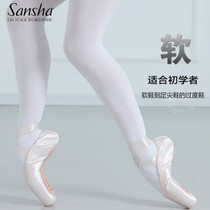 French Sansha ballet shoes Pointe toes satin full soft bottom practice dance shoes DP801SL