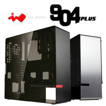 IN WIN Yingguang 904PLUS ATX medium tower chassis all aluminum tempered glass 4mm aluminum silver Black