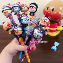 Spot Japanese imported Breadman Museum limited children black Press blue pink ballpoint pen