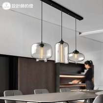 Designers light bar restaurant bar creative living room bedroom Nordic cafe personality simple glass chandelier