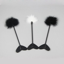 Little wild leopard new love handle cat stick feather black and white Turkey belt Bell cat toy tease stick