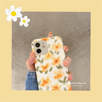 ins yellow oil painting flowers Huawei p40 mobile phone case p40pro literature p30 Japanese Korean mate40 hipster p40pro Net red p30pro women mate3