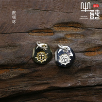 Bull blunt Seiko Takaqiao Silver Cake Pending Round Hawk Hanging Bird Listed 925 Pure Silver Decoration Customized Couple