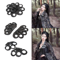 Xiaoqing sideburns bangs Green snake hair ornaments bangs 3 flowers COS stage performance film and television drama props wig