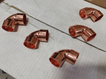 Cold storage air conditioning refrigeration pure copper pipe elbow Three-way U-shaped 45-degree elbow Oil return elbow Direct reducer butt joint