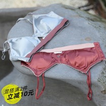 French triangle cup bra European and American comfortable soft casual underwear without steel ring zero restraint thin comfortable naked feeling