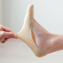 Spring and summer socks integrated into super shallow mouth pure color invisible boat Sox silicone socks