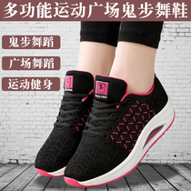 Yang Lipings new Four Seasons net ghost step dance shoes womens square dance shoes soft bottom drag dance special shoes autumn sports