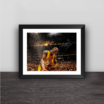 Lakers Kobe champion domineering celebration solid wood decorative photo frame photo wall table hanging frame ornaments home murals