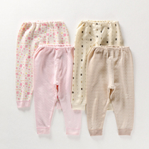 Day new boys and girls childrens baby pajama pants cotton underwear warm trousers air layer open gear