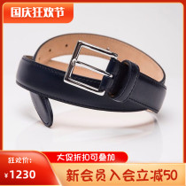 Royal Certified Ettinger British Hand Made Spot Narrow Formwork Casual Belt Belt