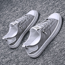 Old Beijing cloth shoes Joker trendy shoes summer canvas mens shoes Korean fashion casual board shoes a pedal lazy people breathable