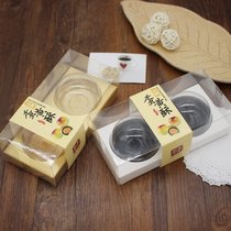Baking packaging 2 round egg yolk cake packaging box snow Mei Niang box moon cake packaging box does not contain blister 25 sets