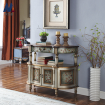 American-style country retro sideboard European-style home entrance living room porch cabinet viewing platform bedroom painted decorative cabinet