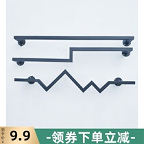 Clothing store display rack wall-mounted hanger for men and women childrens clothing shop front side hanging display clothing combination shelf