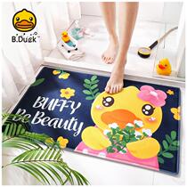 Zhejiang Housekeeper Small Yellow Duck Water Absorbent Ground Floor Mat Toilet Doormat Toilet Cartoon Carpet Door Mat Bathroom entrance guard