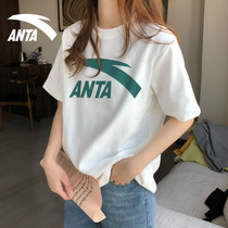 Ann Stepping Short Sleeve T-shirt Woman Sashimi Sports Half Sleeve T-Shirt 2022 Summer New Official Web Flagship Fashion Casual Blouse