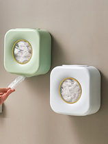 Disposable plastic wrap set storage box extractable wall-mounted home kitchen elastic bowl cover fresh-keeping bag storage box