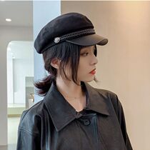 Japan Rosex Tangk beret female autumn winter British navy hat star star star hat spring autumn Korean version tide